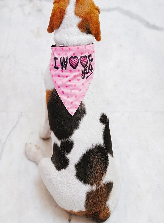 Zigly Lifestyle I Woof You Dog Bandana | Bandana for Dog Accessories and Gifts - S - Image 3
